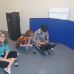 Working on a display board for the 2012 e-week at Lockheed Martin.