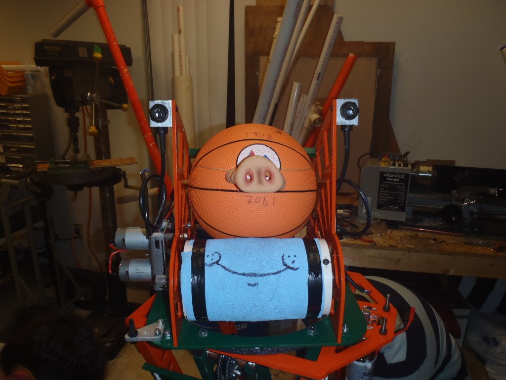 Late night fun with the robot.