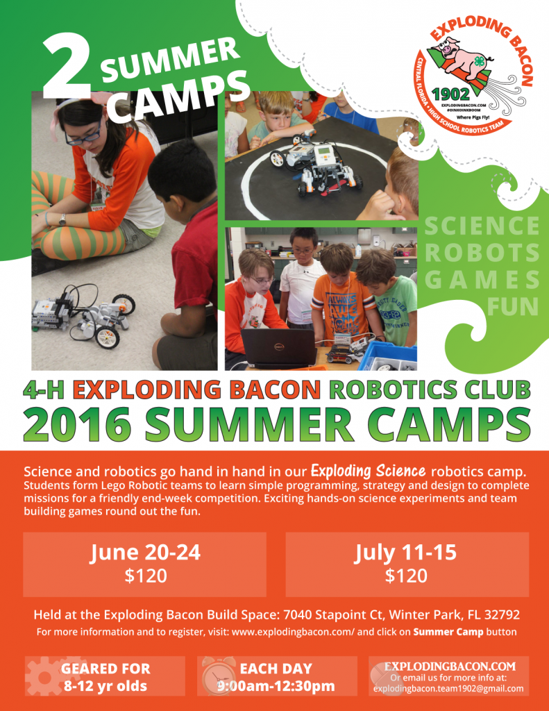 Science Robotics Summer Camp 2016